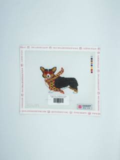 Bougie Corgi - Needlepoint Canvas by August Design Works (thumbnail)
