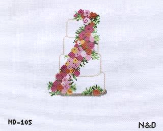 Orange and Pink Flowers Wedding Cake by Nash and Daughters (thumbnail)