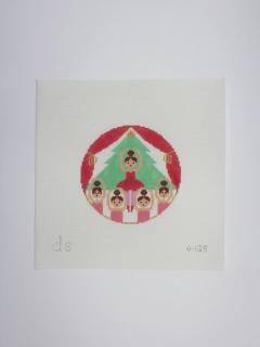 Xmas Ballerinas Canvas by Doolittle Stitchery (thumbnail)