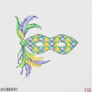Yellow Mardi Gras Mask by Initial K Studio (thumbnail)