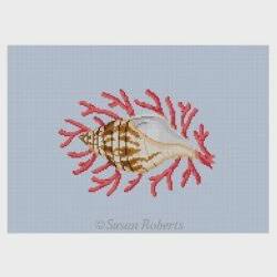 Tulip Shell With Coral by Liz Goodrick-Dillon (Tapestry Tent, via Susan Roberts) (thumbnail)