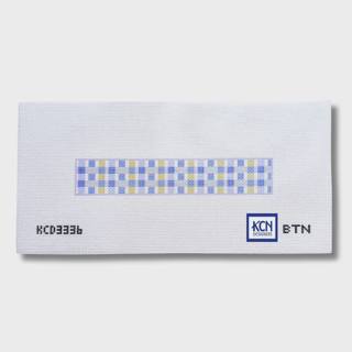 Cool Plaid Key Fob Needlepoint Canvas by KCN Designers (thumbnail)