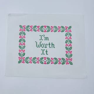 I'm Worth It Canvas by Stitch Style Needlepoint (thumbnail)