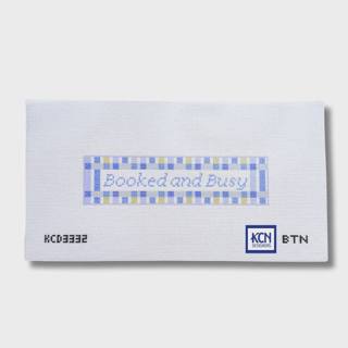 Booked and Busy Bookmark Insert Needlepoint Canvas by KCN Designers (thumbnail)