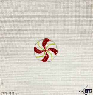Mini multi peppermint circle by Blueberry Point Canvas (thumbnail)