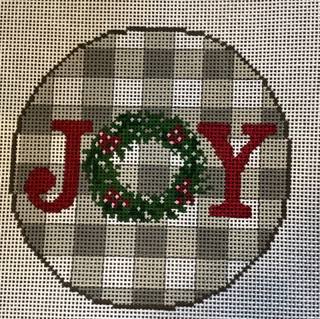 JOY on Gingham Grey by PLD Designs (thumbnail)