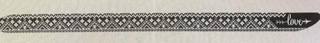 Love Black/White Crossbody Strap/Hip Belt by Colors of Praise Art Studio (thumbnail)