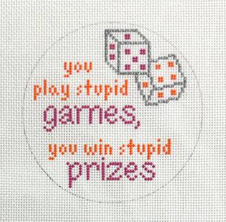Stupid games, stupid prizes by Olivia Grace Needlepoint (thumbnail)
