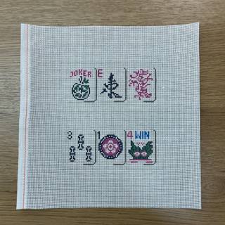 Mahjong Gemstone by Susan Roberts Needlepoint (thumbnail)
