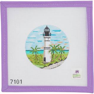 Key West Lighthouse Round by Purple Palm Designs (thumbnail)