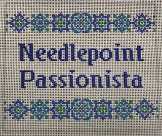 needlepoint passionista* by Laurel Wheeler (thumbnail)