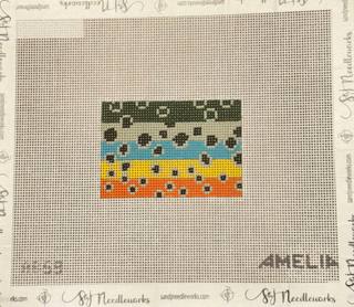 Brown Trout Luggage Tag by The Gingham Stitchery (thumbnail)