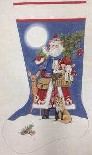 woodsy santa sock by Melissa Shirley Designs (thumbnail)