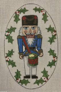 nutcracker ornament, blue & red by Once in a Blue Moon (via Fleur de Paris) (thumbnail)