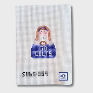 Colts Angel Needlepoint Canvas by KCN Designers (thumbnail)