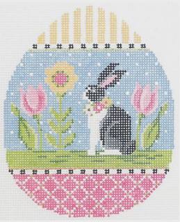 KEA02-18 Easter Rabbit Egg by Colonial Needle Company (thumbnail)