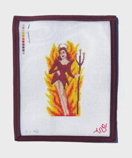 Pin Up Devil by Spellbound Stitchery (thumbnail)