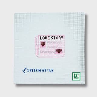 Love Story Newspaper Canvas by Stitch Style Needlepoint (thumbnail)