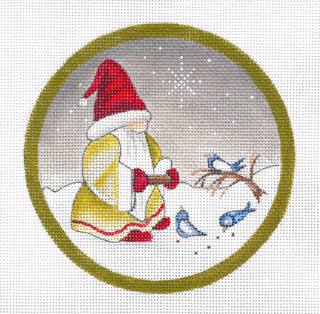 Janice Gaynor Gnome with Blue Birds by Fleur de Paris (thumbnail)
