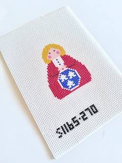 TN Tristar State Flag Angel Needlepoint Canvas by KCN Designers (thumbnail)