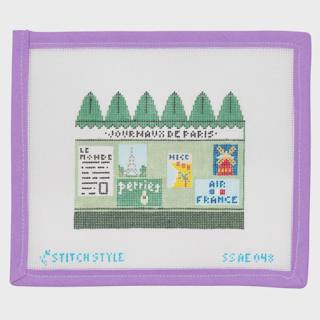 3D Journaux de Paris by Stitch Style Needlepoint (thumbnail)