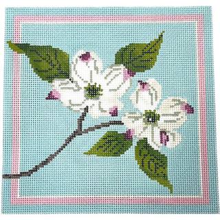 White Dogwood Blossoms on 13 by Blue Ridge Stitchery (thumbnail)