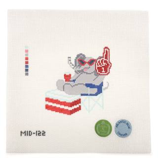 'Bama Tailgating Elephant by Atlantic Blue Canvas (thumbnail)