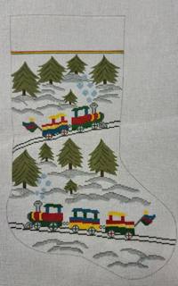 Choo Choo Stocking by J. Childs Designs (thumbnail)