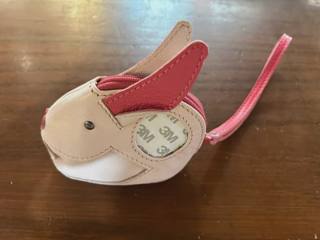 Bunny Coin Light Pink w/Hot Pink Trim Leather by Tilli Tomas (thumbnail)