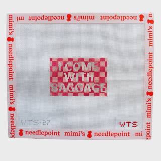 I Come with Baggage Luggage Tag by What's the Stitch (thumbnail)
