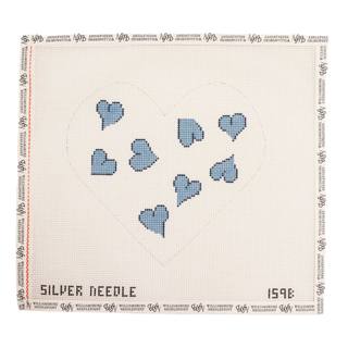 Heart Pillow - Blue by Silver Needle (thumbnail)
