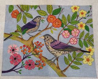 Violet Birds by Danji Designs (thumbnail)