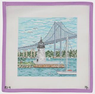 Newport Harbor Lighthouse by Needle Crossings (thumbnail)