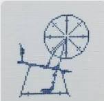 Primitive Furniture Series - Spinning Wheel by The Plum Stitchery (thumbnail)