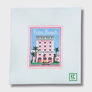 Palm Beach Stamp Needlepoint Canvas by Stitch Style Needlepoint (thumbnail)