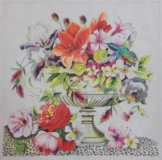 flowers in urn by Colors of Praise Art Studio (thumbnail)