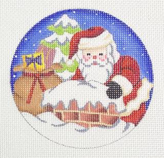 santa going down chimney by Burnett and Bradley (thumbnail)