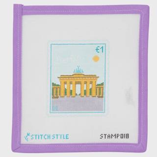 Berlin Brandenburg Gate Stamp by Stitch Style Needlepoint (thumbnail)