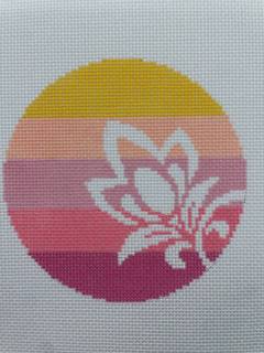 Flower on Stripe by Lauren Bloch Designs (thumbnail)