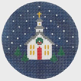 Snowy Church Round by Le Point Studio (thumbnail)