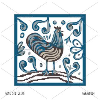 Blue Chicken by Gone Stitching (thumbnail)