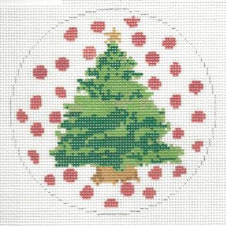 Christmas Tree with Dots by Walkers Needlepoint (thumbnail)