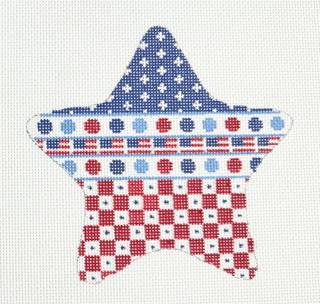patriotic star, multi-pattern by Kangaroo Paw Designs (thumbnail)