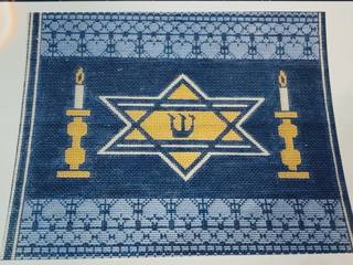 Blue Lace tallit by Gone Stitching (thumbnail)