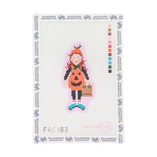 Trick Or Treaters - Girl Toddler Pumpkin by Frances Abel Studio (thumbnail)