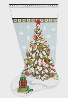 Christmas Heart Tree Sock by Mary Lake Thompson (via Melissa Shirley) (thumbnail)
