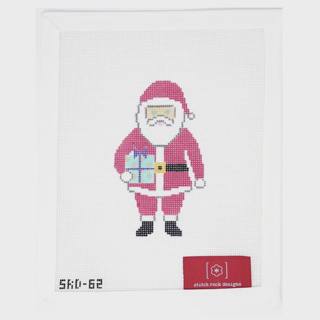 Santa with Present by Stitch Rock Designs (thumbnail)