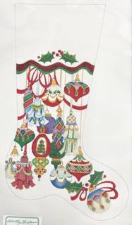 cs150p stocking with ornaments by Strictly Christmas (thumbnail)