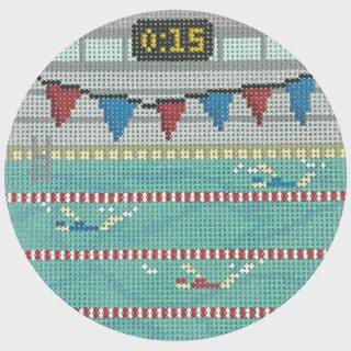 Swim Team Round by Atlantic Blue Canvas (thumbnail)