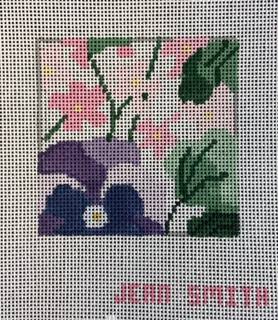 Pansy Garden Coaster by Jean Smith Designs (thumbnail)